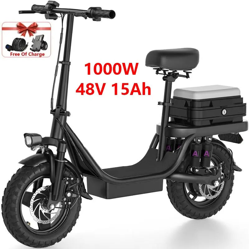ZEFIORA 1000W Electric Scooter S10 30 Mile Range Top Speed 50 KMH