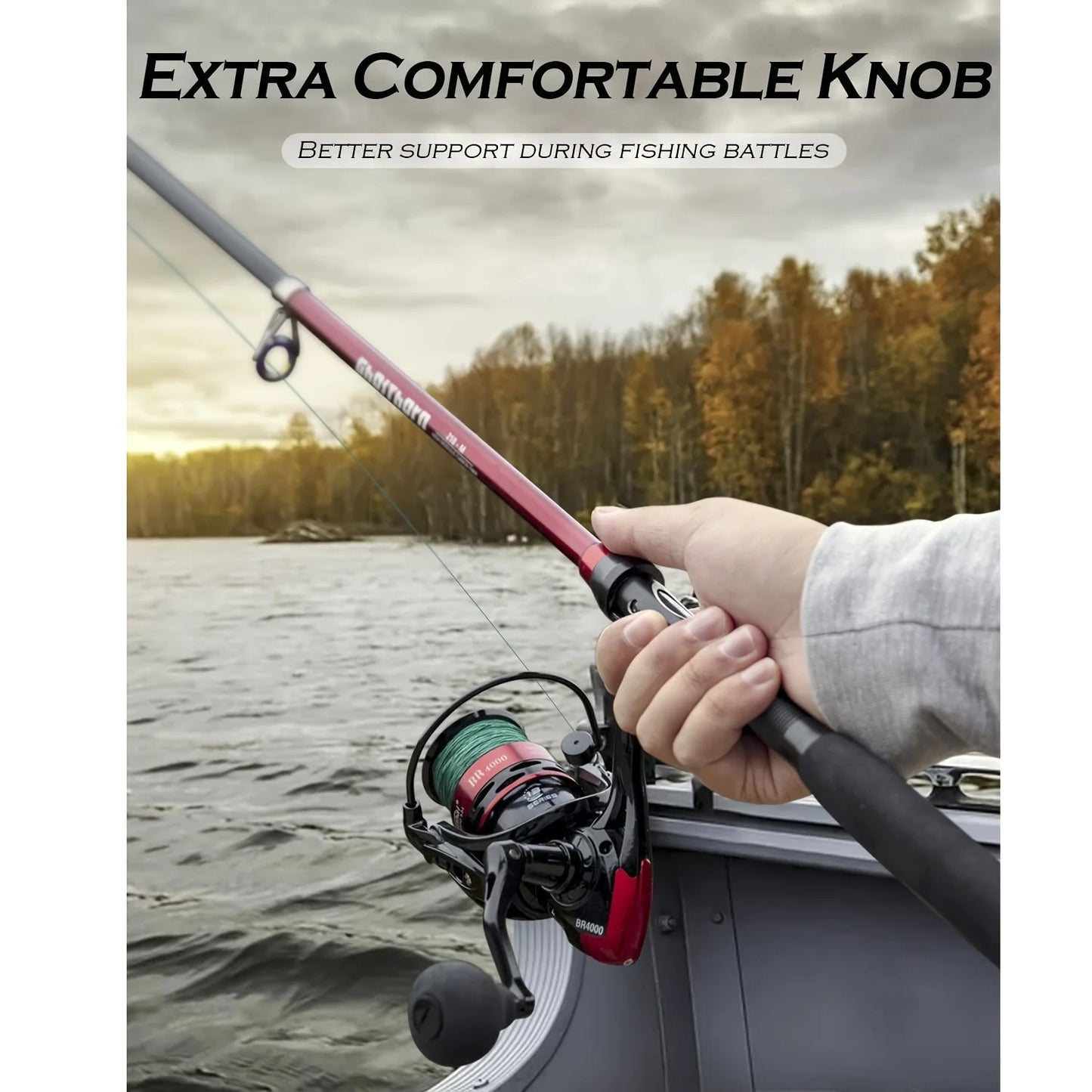 Ghosthorn Fishing Rod And Reel Combo Telescopic Pole Kit