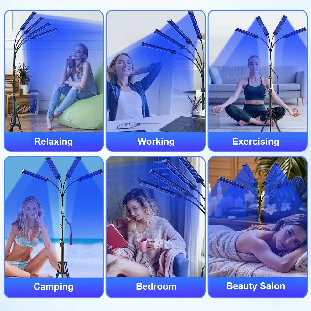 KTS 360 Rotation Tanning Solarium Lamp 4-Head 60W Whole Body