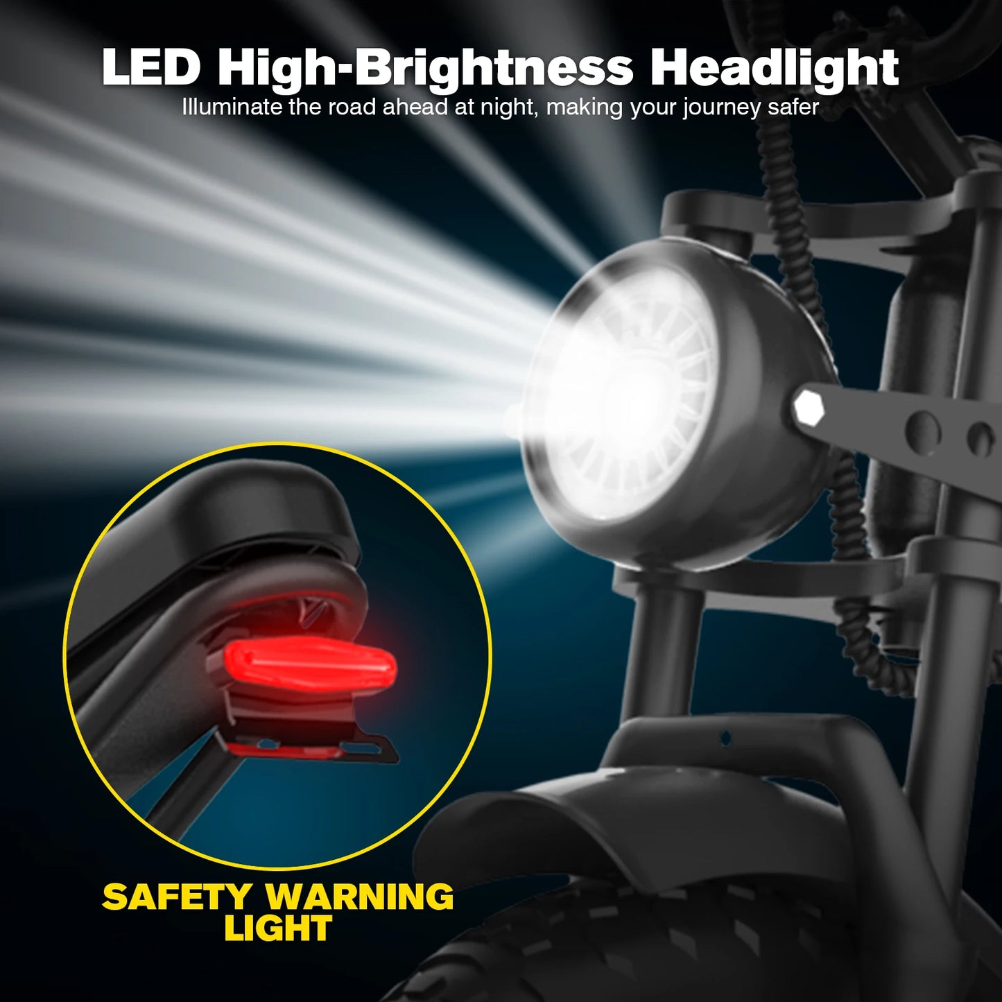 G50 1500W Electric Bike 31 MPH With 48V 18Ah Battery