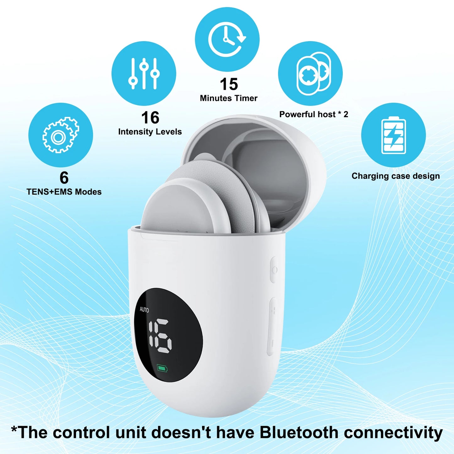 MASGREE Wireless TENS EMS Unit With Pads For Muscle Relief