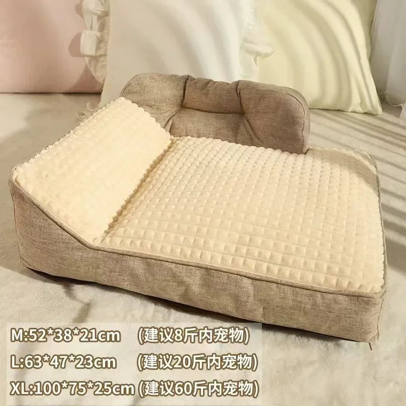 NONECN Cozy Dog Sofa Bed For Winter Comfort And Warmth