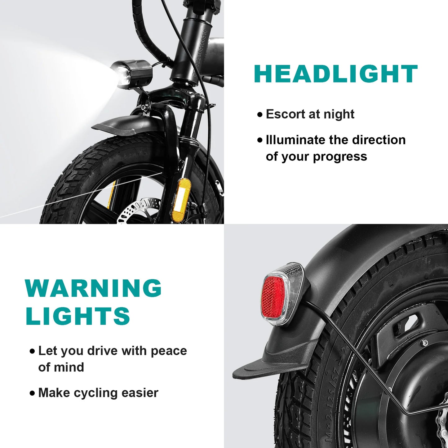 Terrosor Folding Electric Bike 560W 48V 32 Miles Range