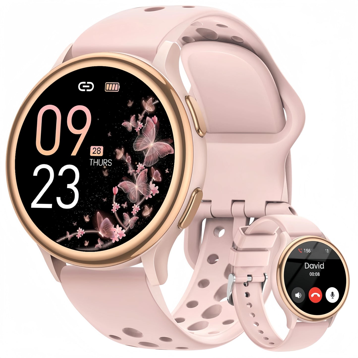 AnyloopCa Women Smartwatch With 400 Plus Watch Faces Fitness Tracker