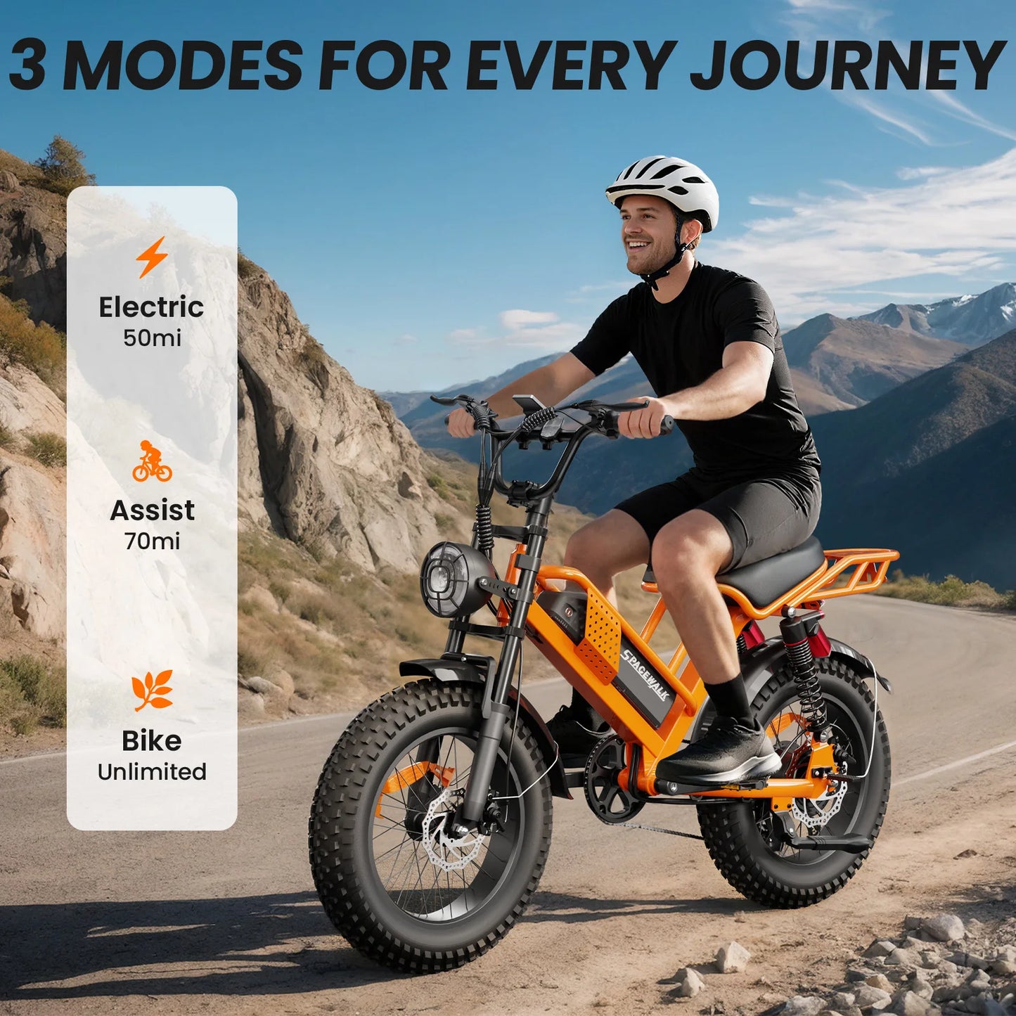 EILLEO SPACEWALK M7 Electric Bike With 750W Peak Motor