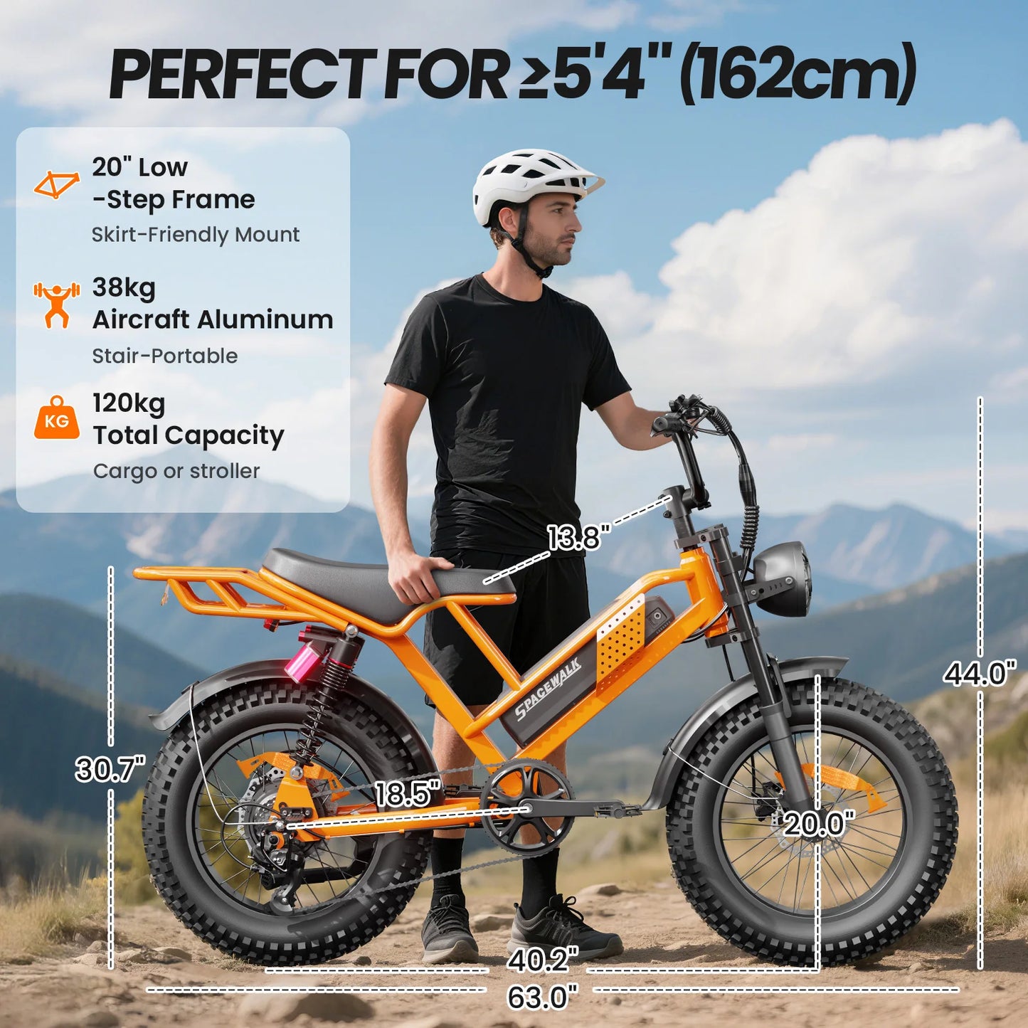EILLEO SPACEWALK M7 Electric Bike With 750W Peak Motor