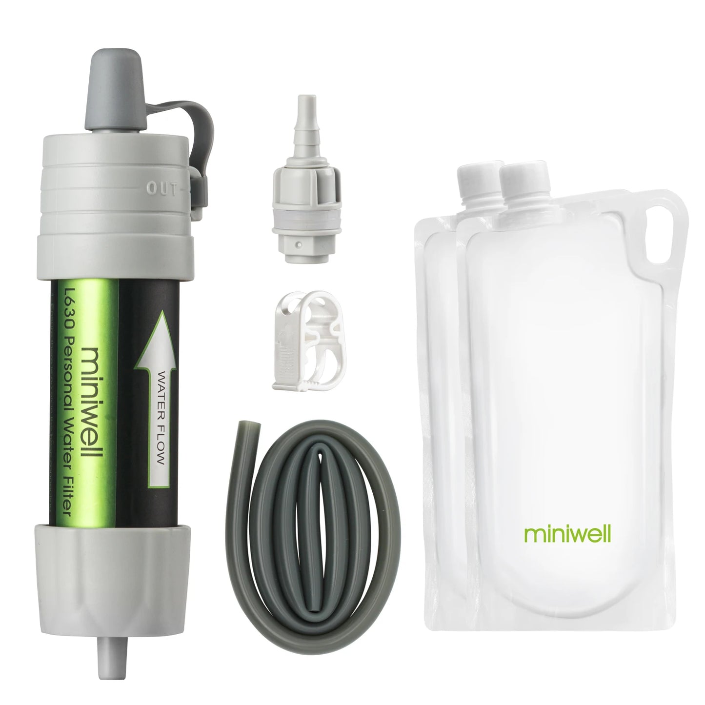 Miniwell L630 Personal Camping Water Filter Straw Purifier
