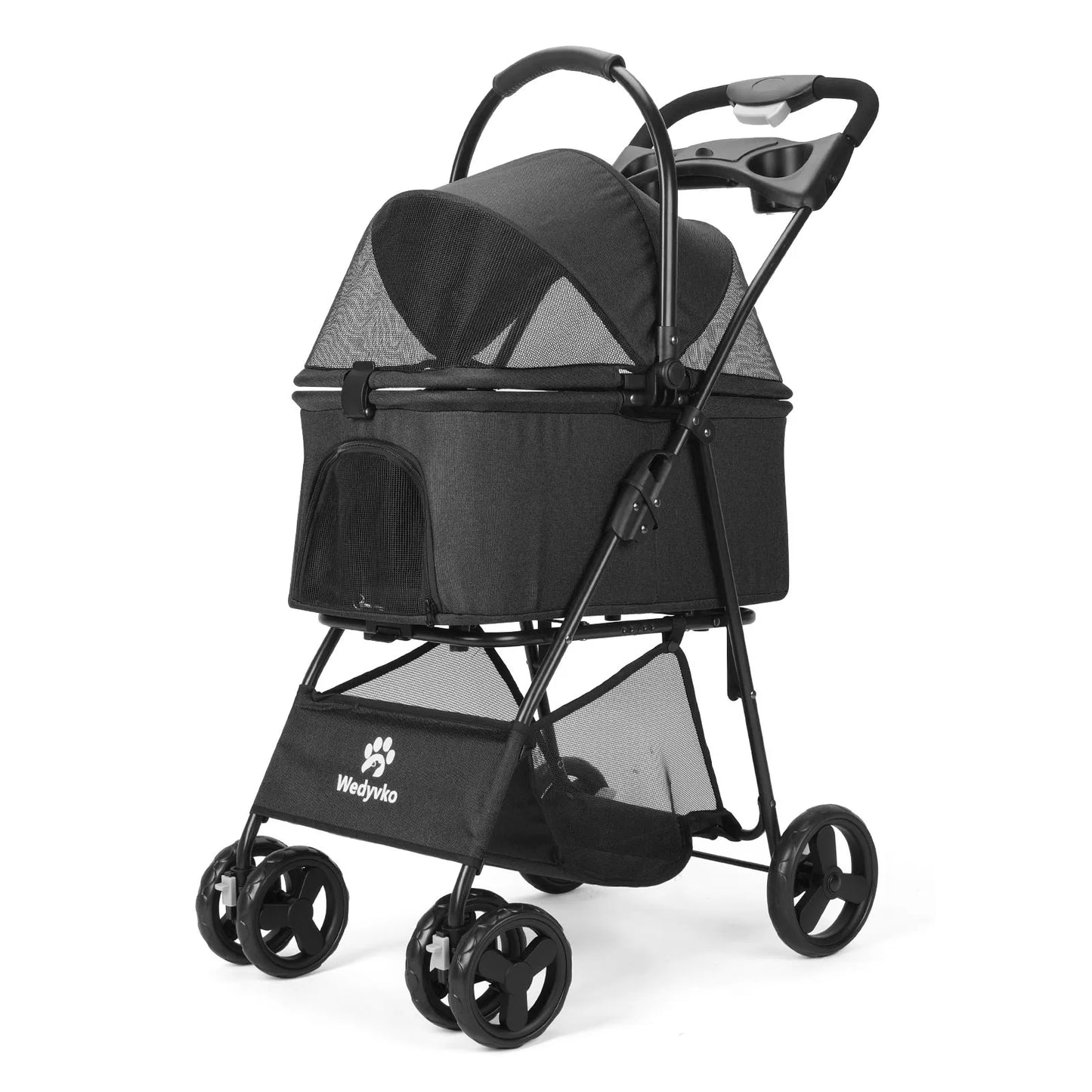 3 In 1 Pet Stroller With Removable Carrier Folding All Terrain
