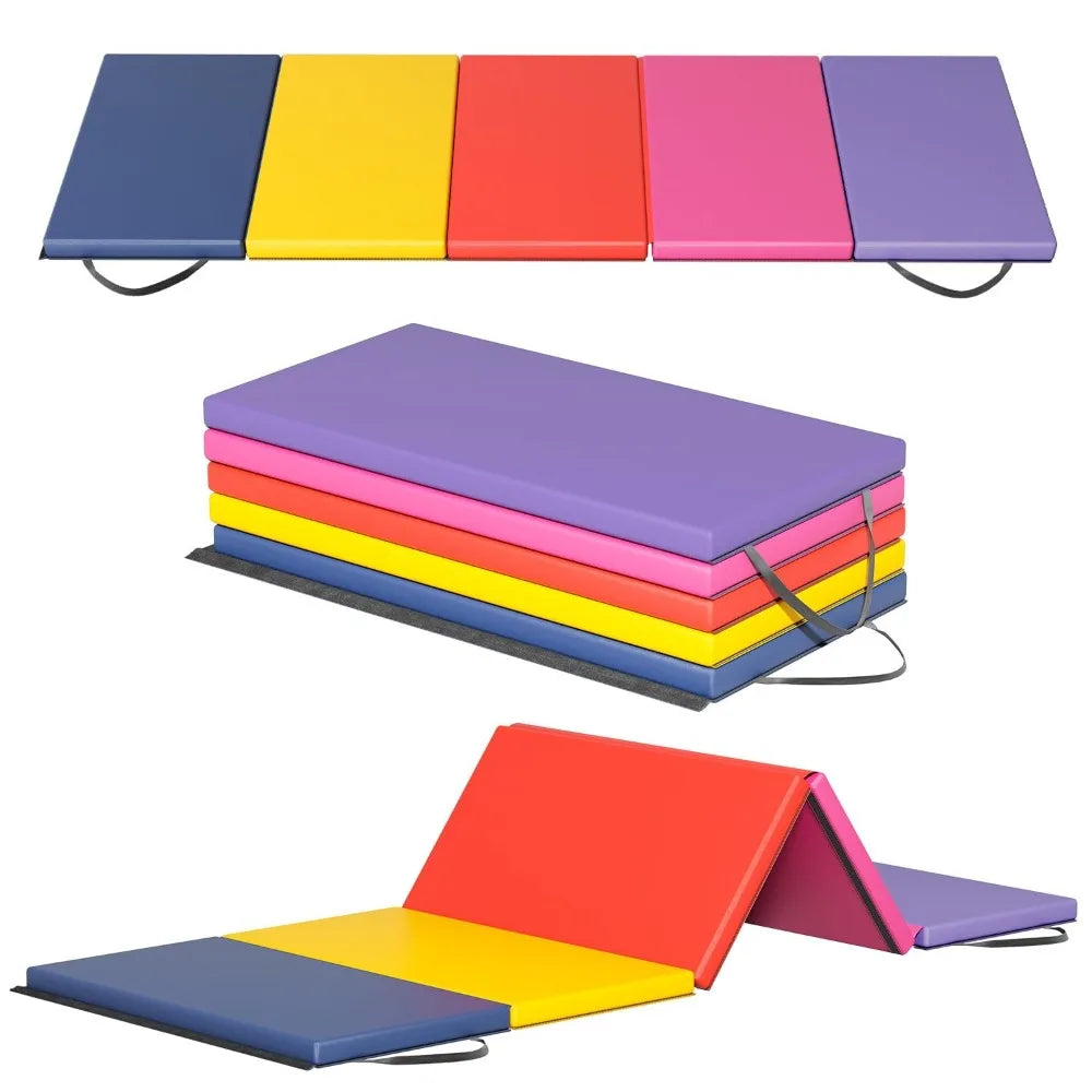Gymnastics Tumbling Mat Portable Foldable For Yoga And Training