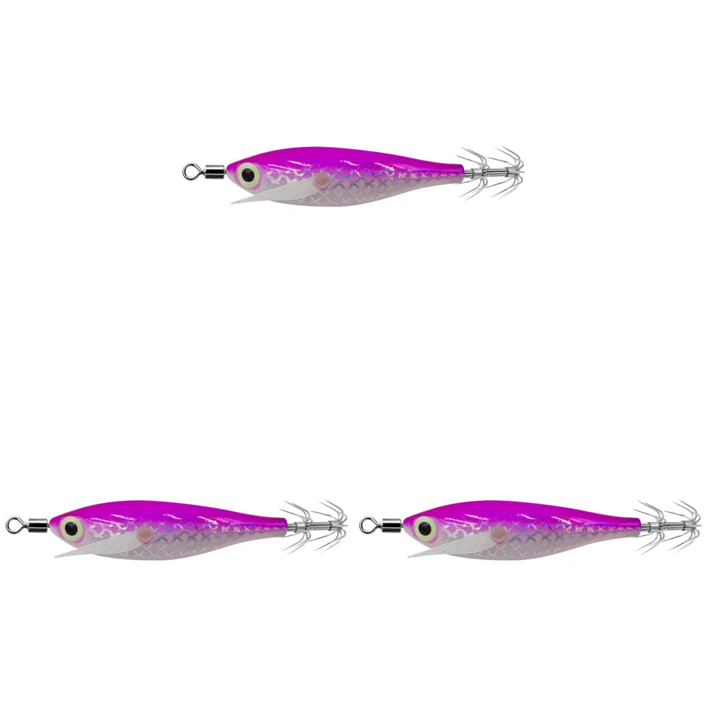 APWIKOGER Luminous Squid Jig Fishing Lure Set For Ocean Tackle
