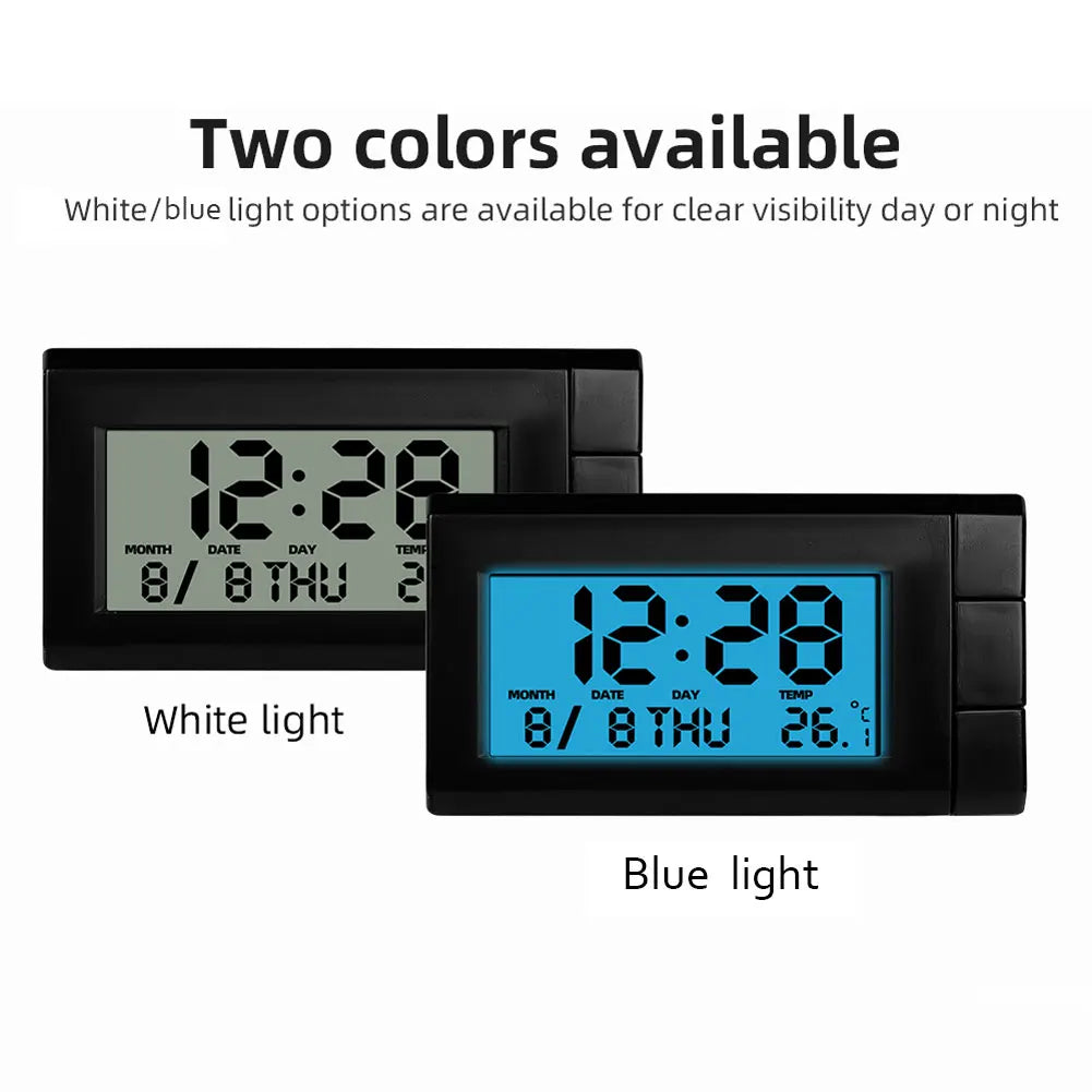 APWIKOGER Auto Temperature Meter LCD Digital Calendar Clock for Car
