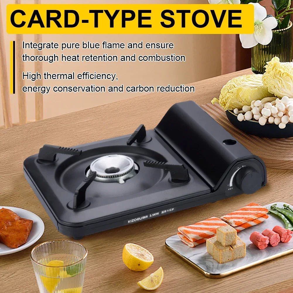 NONE Portable Single Burner Gas Stove With Automatic Ignition Camping