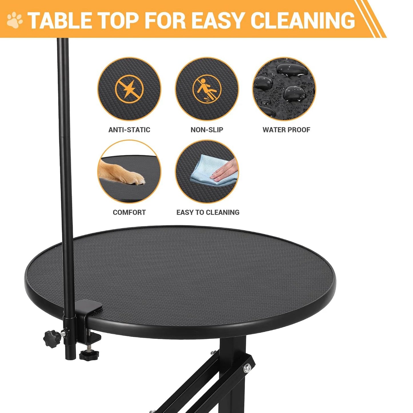 HiMISS 360 Rotating Hydraulic Dog Grooming Table for Small Dogs