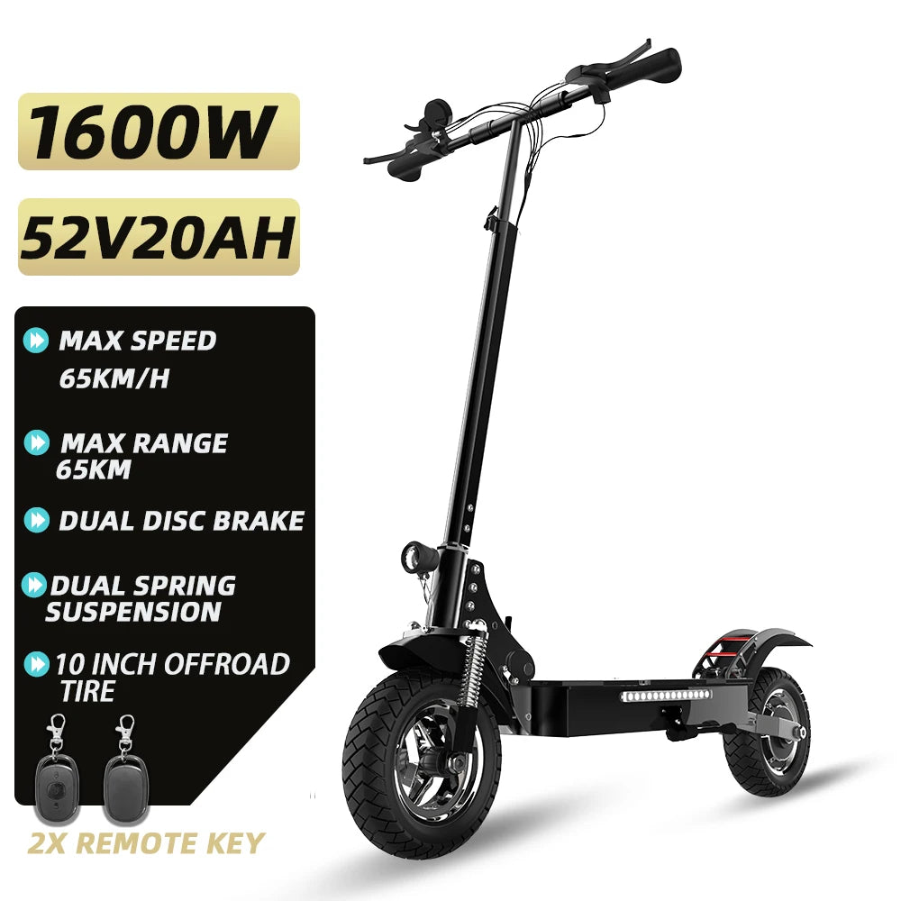 Jueshuai Outdoor Electric Scooter For Adults Dual Motors 6000W