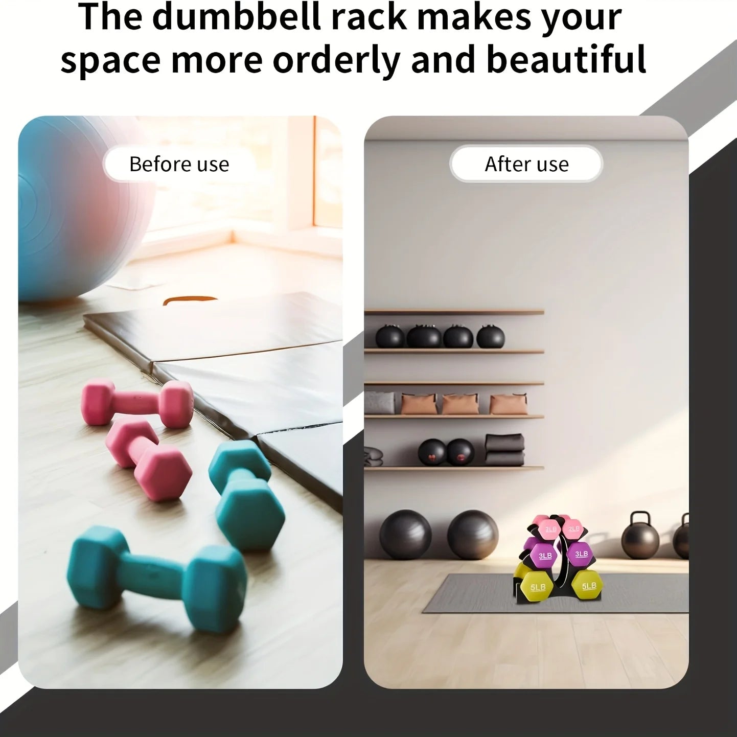 Sleek Dumbbell Set For Women Strength Training 2lb 3lb 5lb