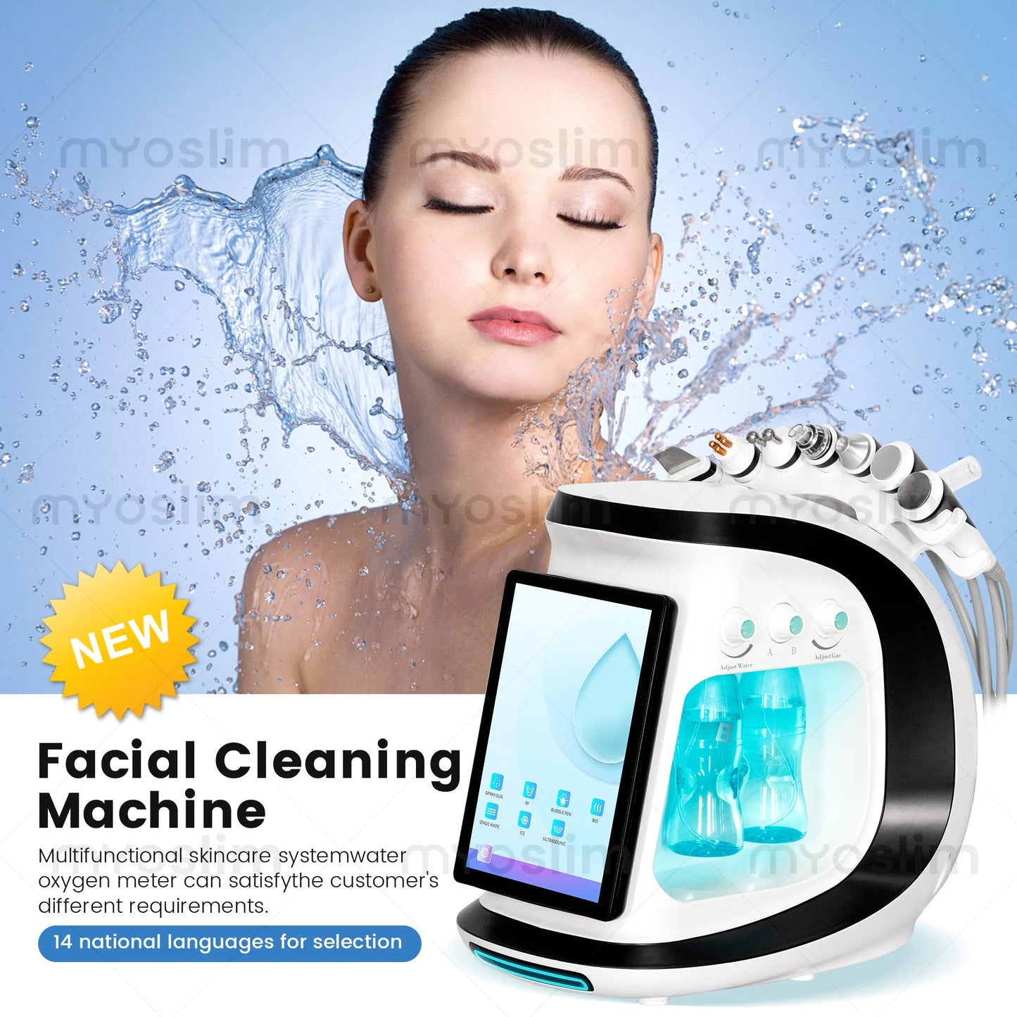 TAIXL 7 In 1 Hydra Oxygen Dermabrasion Facial Machine