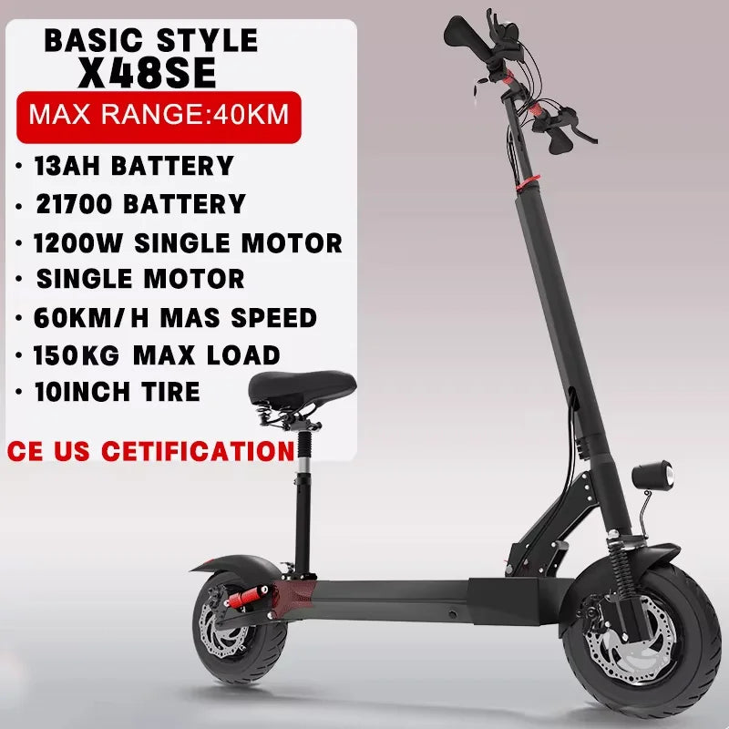 Jueshuai Outdoor Electric Scooter For Adults Dual Motors 6000W