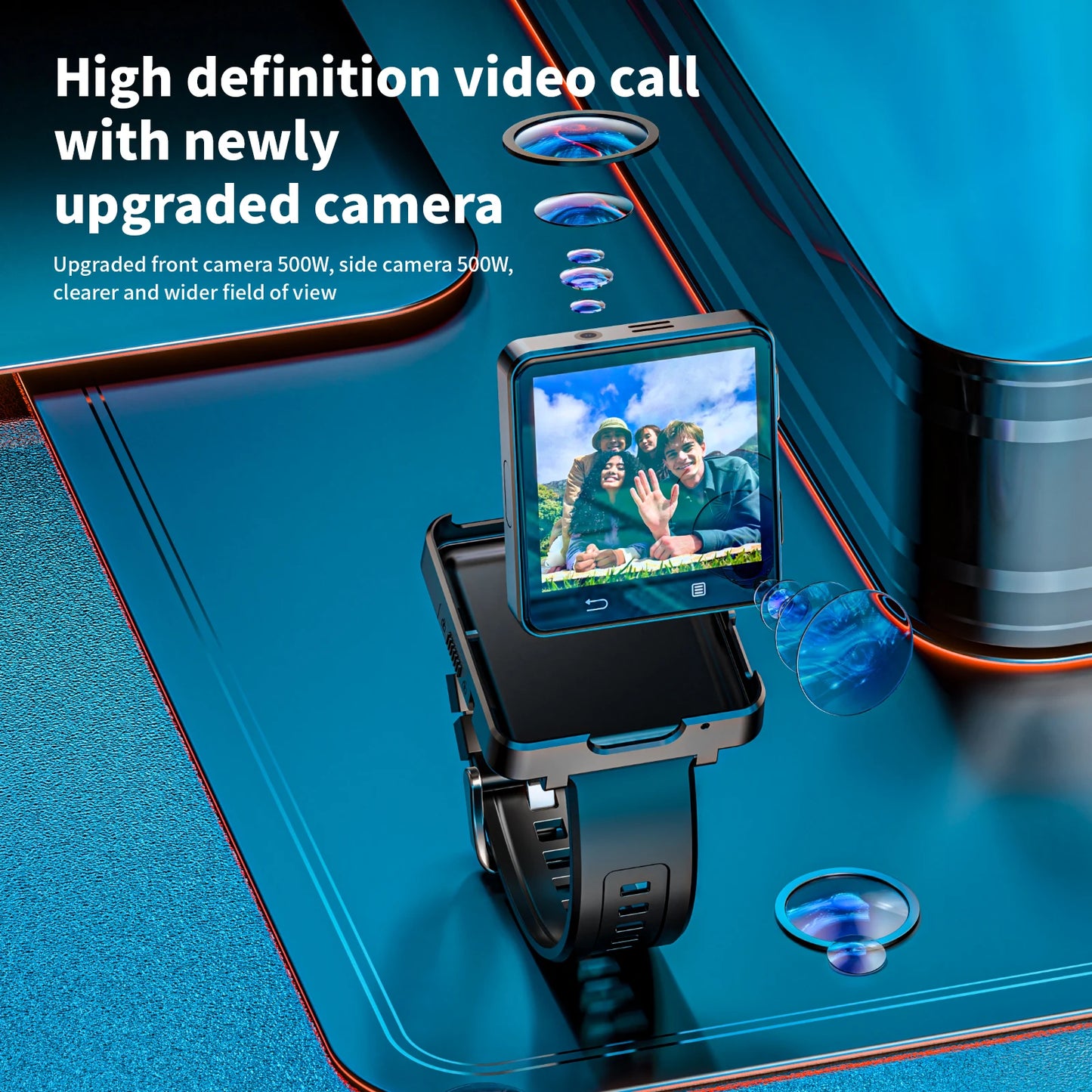 LOKMAT APPLLP 2 MAX Dual Camera Android 11 Smartwatch Phone