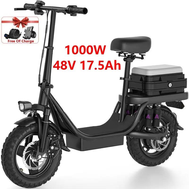 ZEFIORA 1000W Electric Scooter S10 30 Mile Range Top Speed 50 KMH