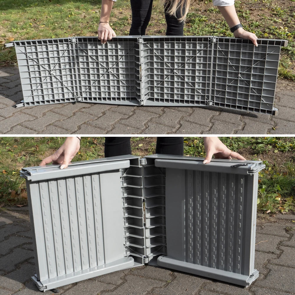 NONE Folding Portable Dog Ramp For Cars Non Slip Rug