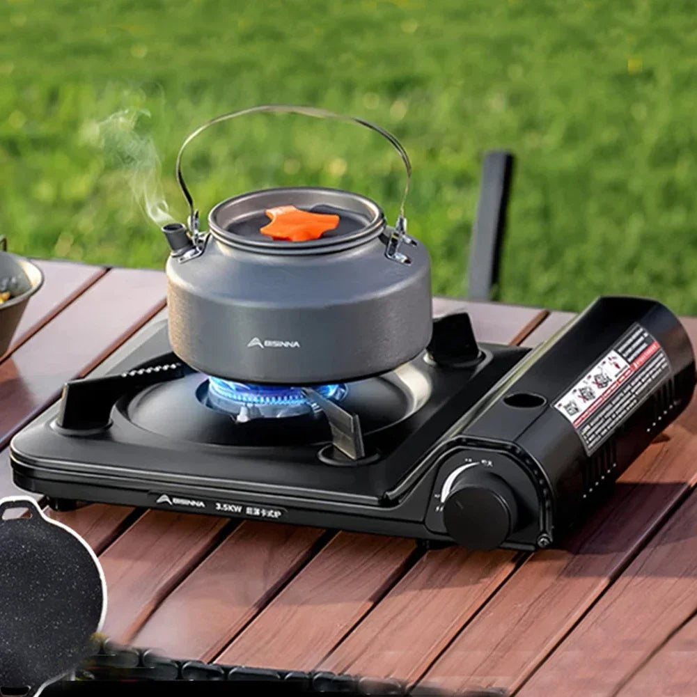 NONE Portable Single Burner Gas Stove With Automatic Ignition Camping