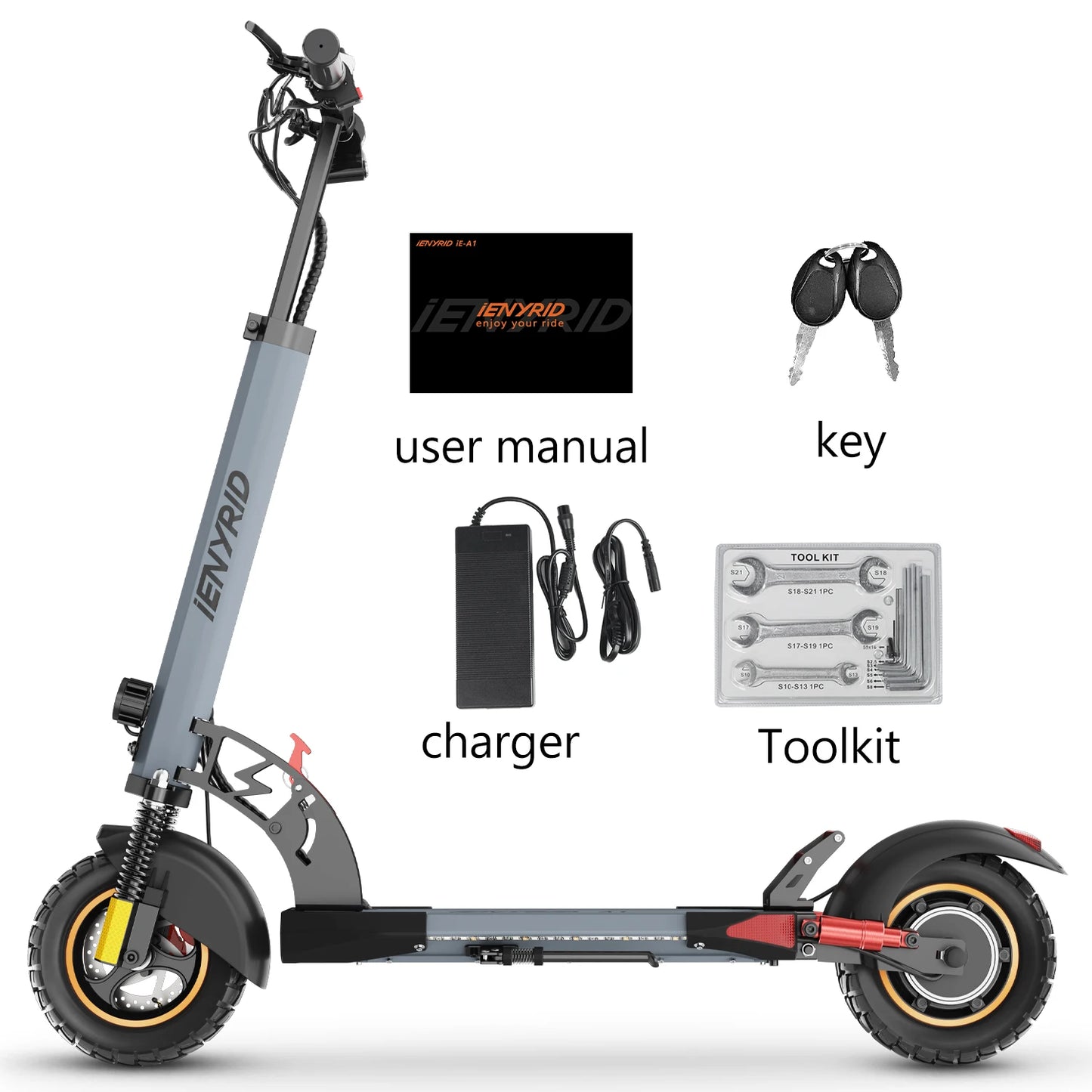 IENYRID A1 Foldable Electric Scooter 800W 48V 12.5Ah