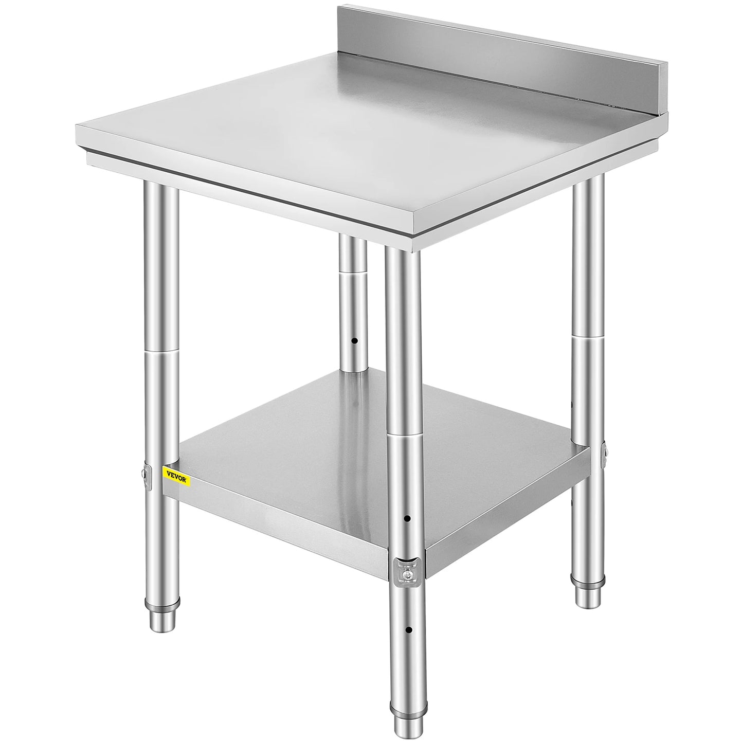 Stainless Steel Kitchen Work Bench With Undershelf 330LBS Load