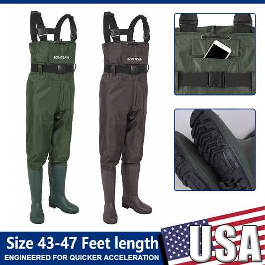 Durable Waterproof Waders With Boots for Men and Women