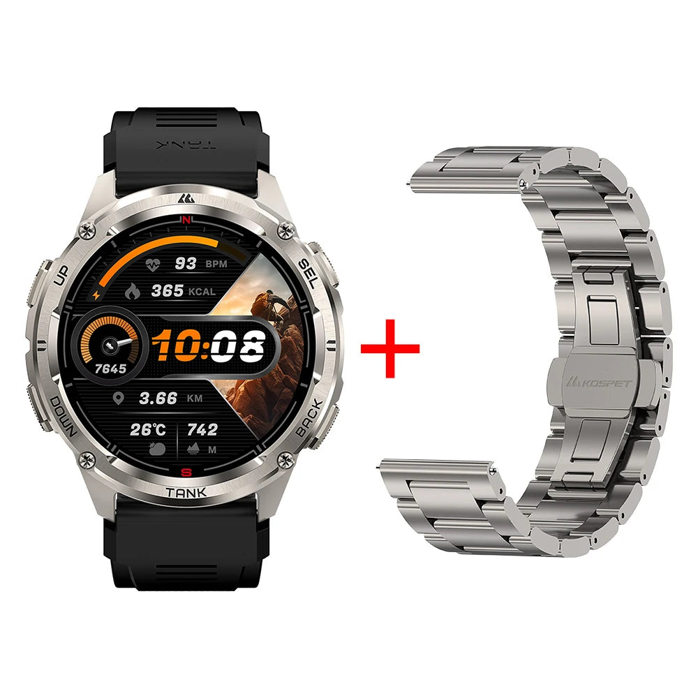 KOSPET Tank T3 Ultra 2 GPS Smartwatch With Bluetooth Calling