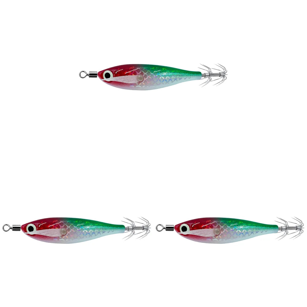 APWIKOGER Luminous Squid Jig Fishing Lure Set For Ocean Tackle