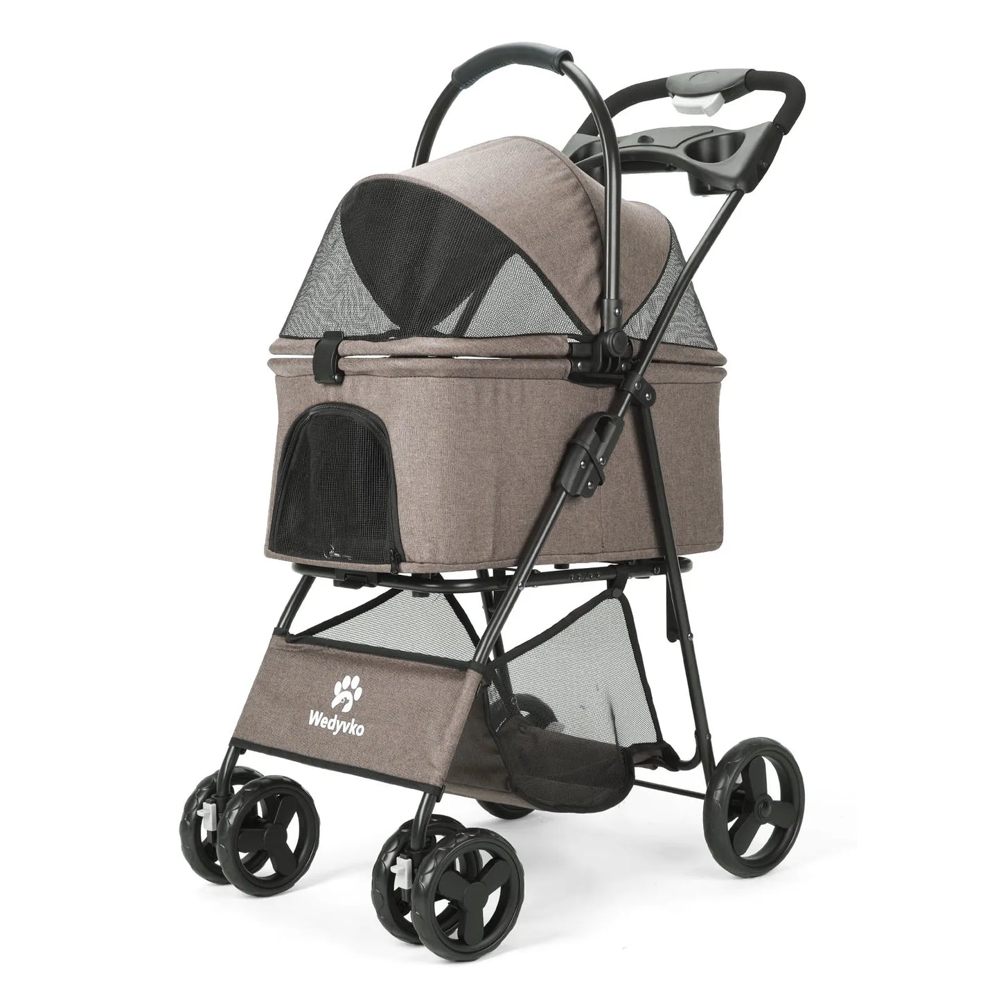 3 In 1 Pet Stroller With Removable Carrier Folding All Terrain