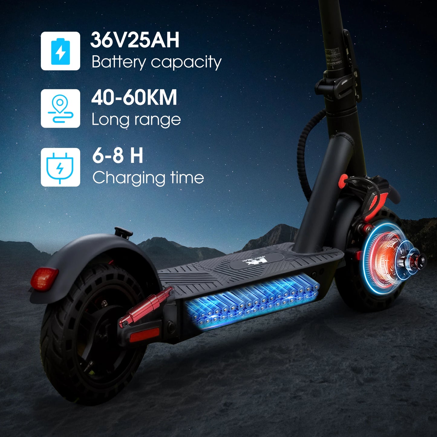 HX D06 Electric Scooter 500W 36V Foldable Smart E Scooter