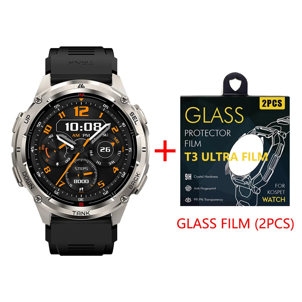 KOSPET Tank T3 Ultra 2 GPS Smartwatch With Bluetooth Calling