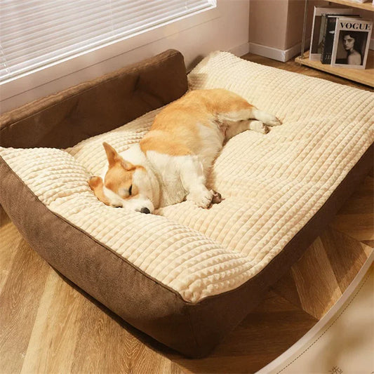 NONECN Cozy Dog Sofa Bed For Winter Comfort And Warmth