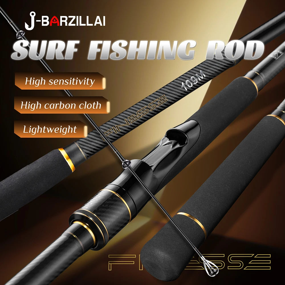 J-BARZILLA Finesse Carbon Surf Casting Rod For Offshore Saltwater