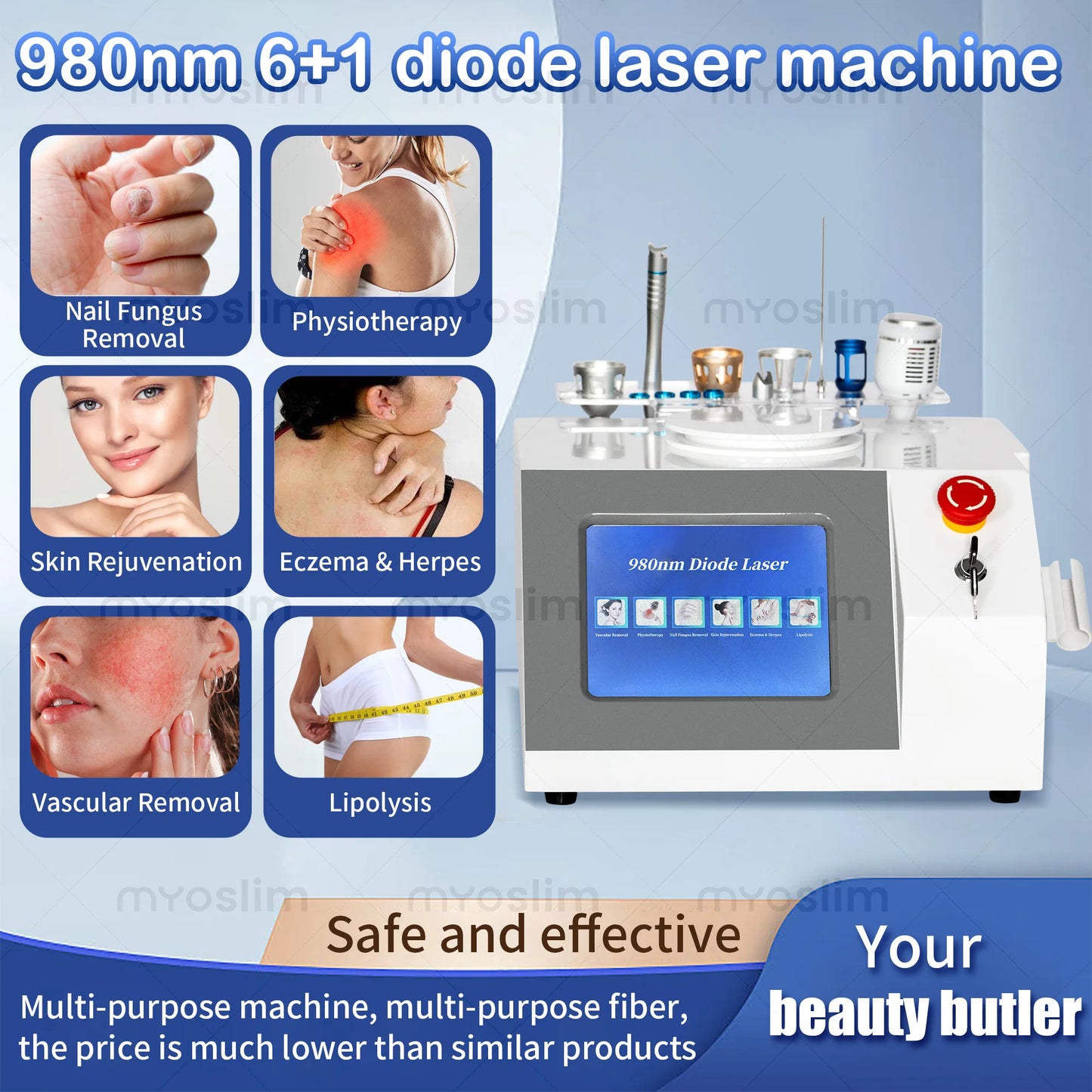 TAIXL 6 In 1 Diode Laser Vascular Removal Spider Veins