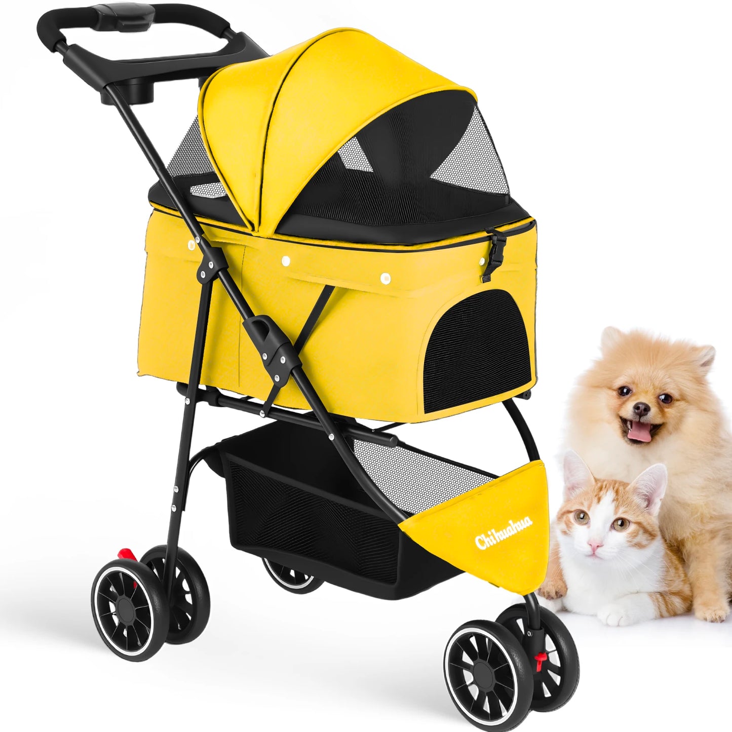 CHIHUAHUA Pet Stroller For Dogs And Cats Portable Foldable
