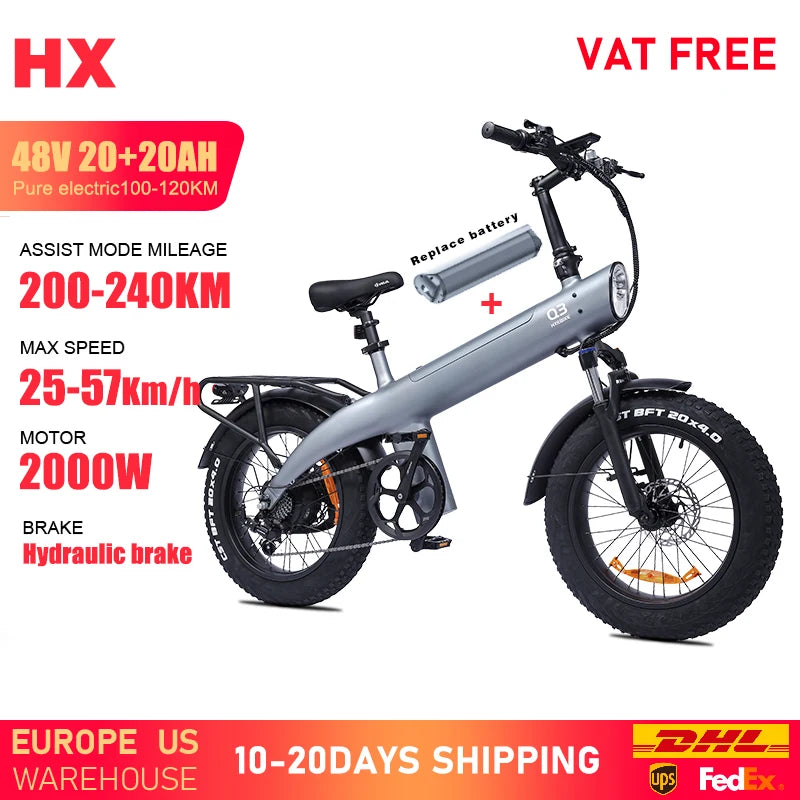 HX Q3 2000W Electric Mountain Bike For Adults All Terrain