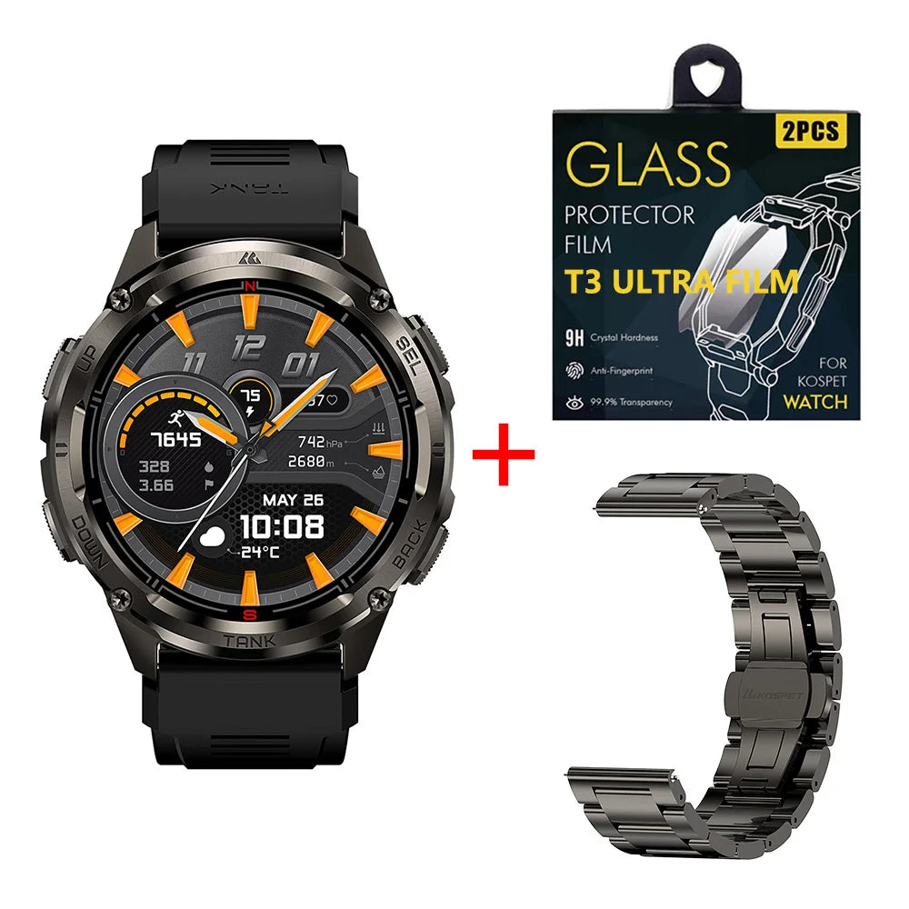 KOSPET Tank T3 Ultra 2 GPS Smartwatch With Bluetooth Calling