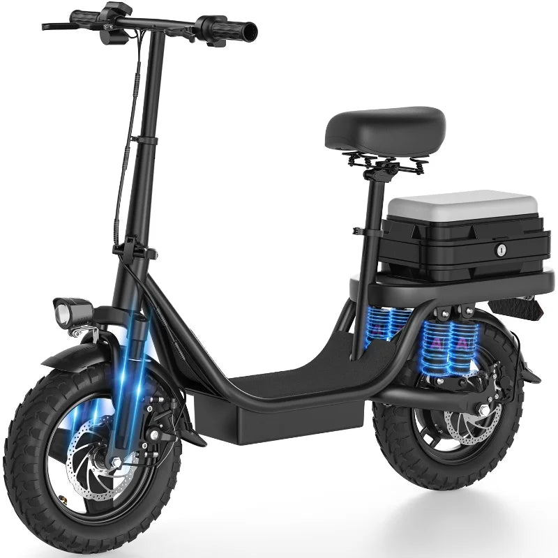 ZEFIORA 1000W Electric Scooter S10 30 Mile Range Top Speed 50 KMH