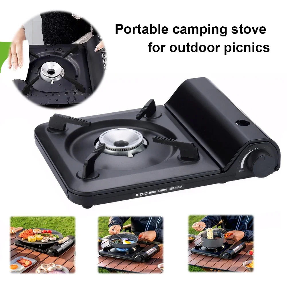 NONE Portable Single Burner Gas Stove With Automatic Ignition Camping