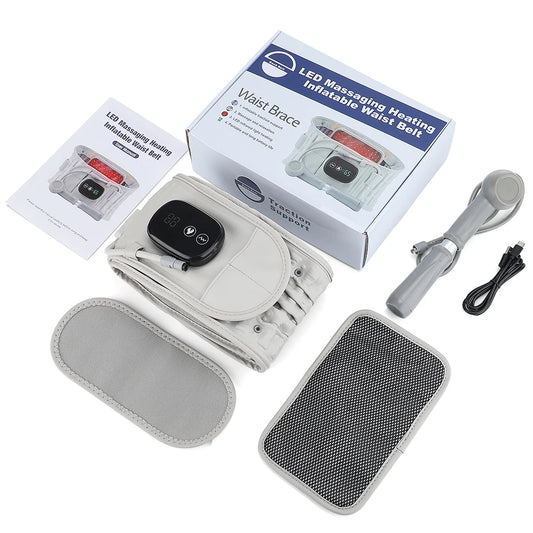 PASTSKY Inflatable Lumbar Traction Belt With Rechargeable Battery And Heating