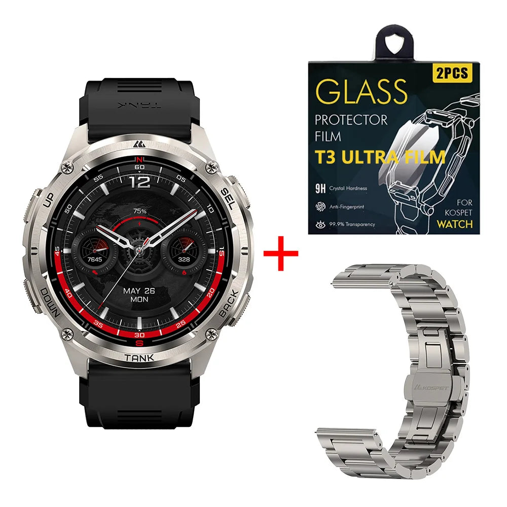 KOSPET Tank T3 Ultra 2 GPS Smartwatch With Bluetooth Calling