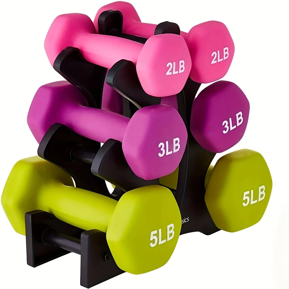 Sleek Dumbbell Set For Women Strength Training 2lb 3lb 5lb