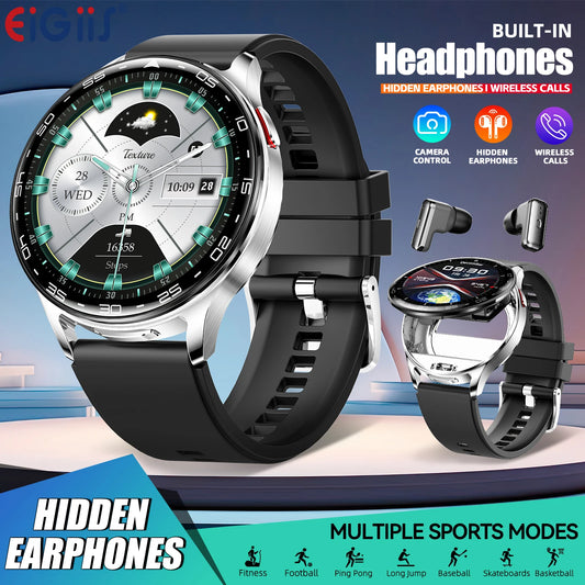 EIGIIIS Smart Watch With Earbuds And Health Tracker