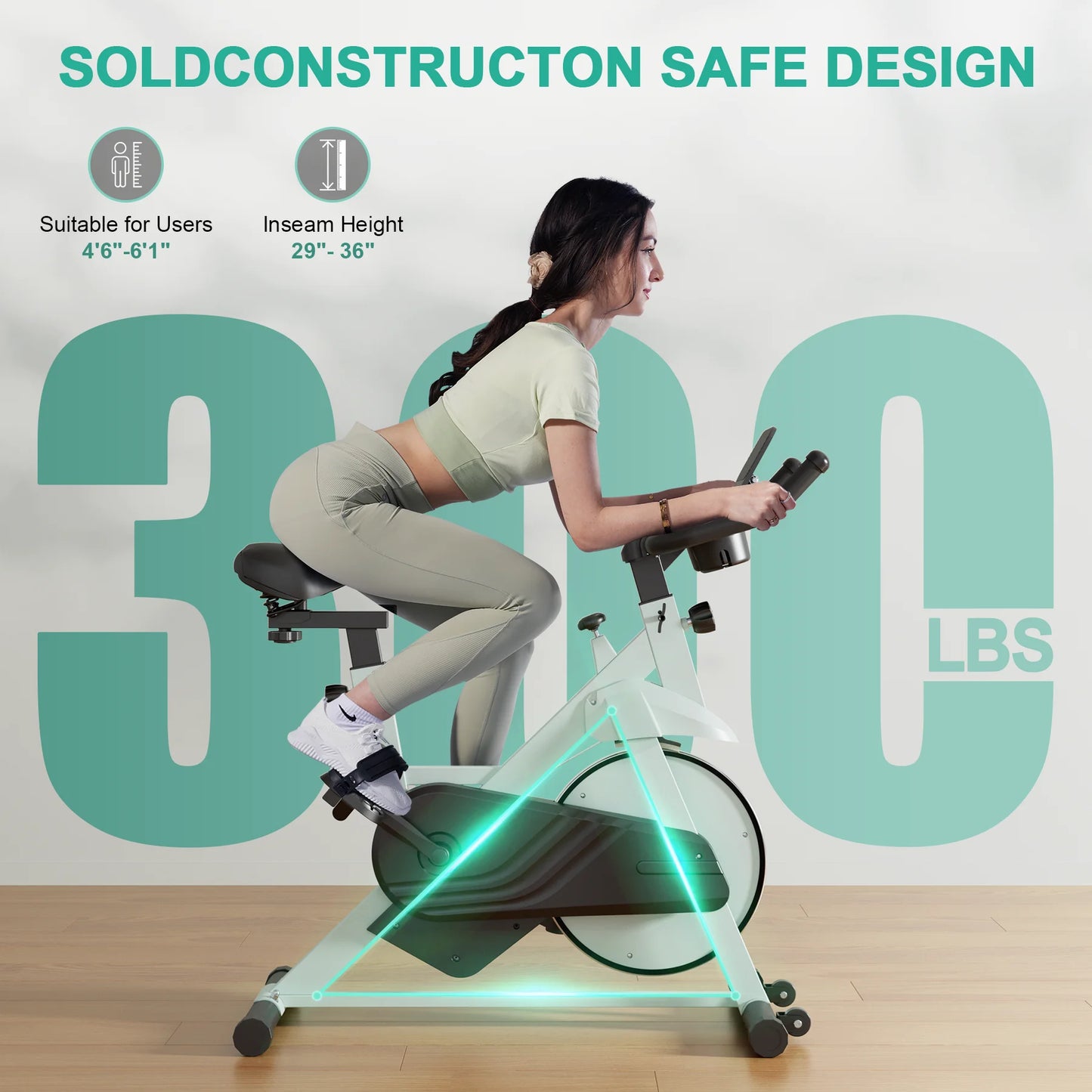 Superun Exercise Bike 32-Level Magnetic Resistance for Home Use