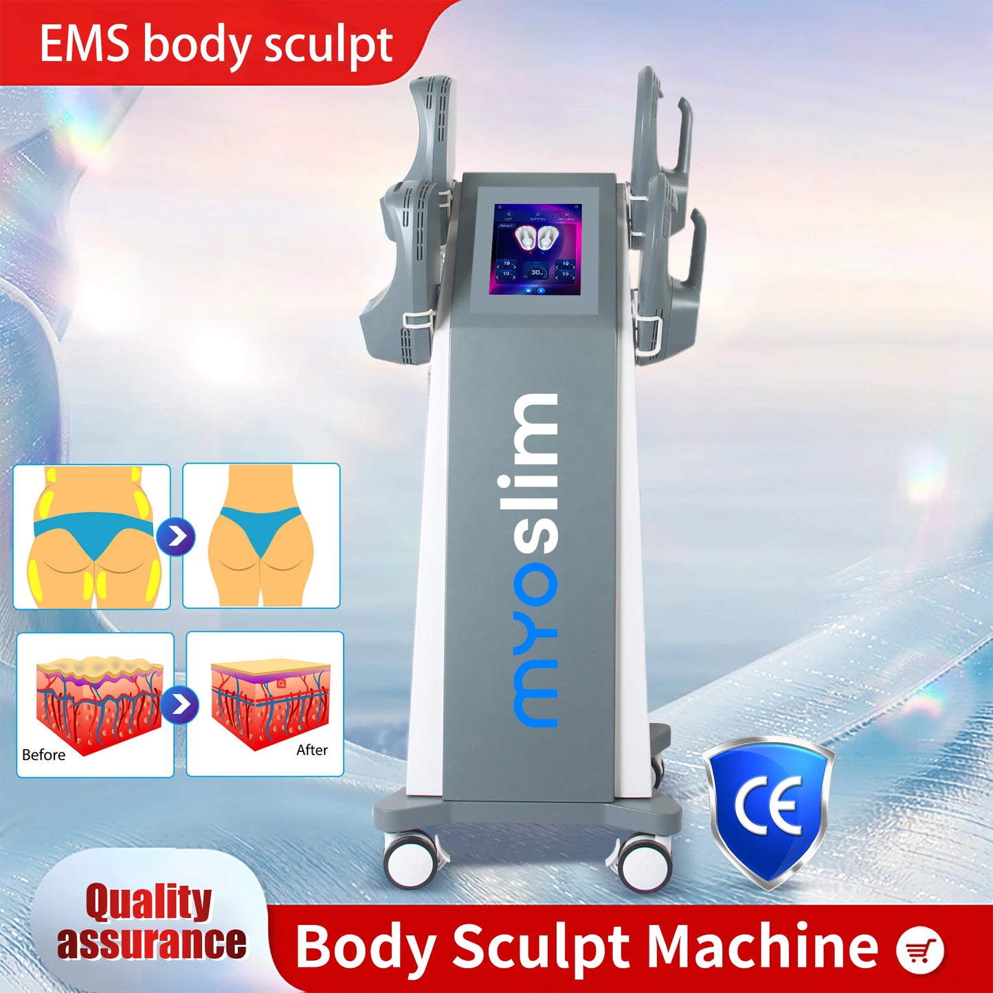 Myoslim EMS RF 6500W Body Slimming Sculpting Machine