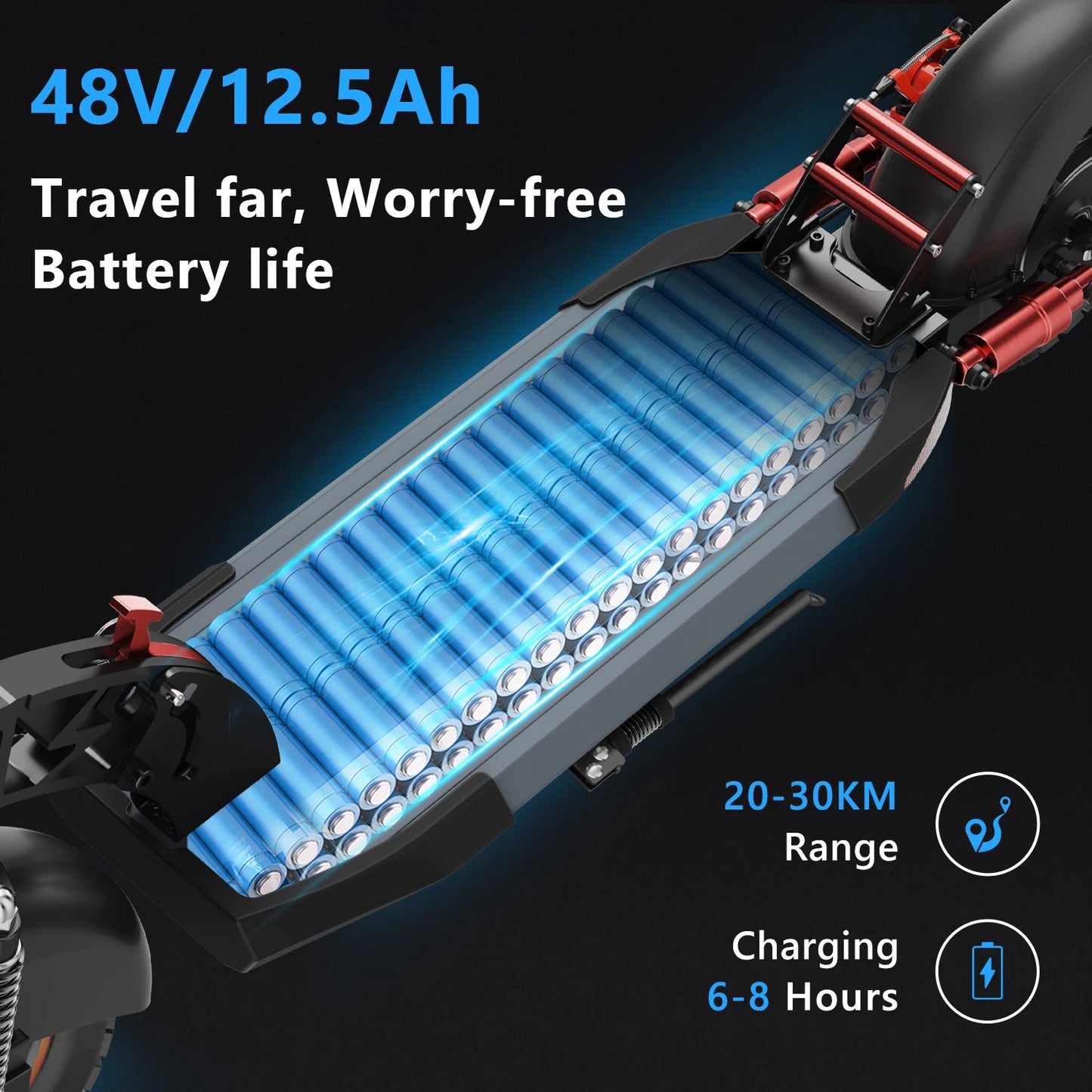 iEN Foldable Electric Scooter 800W 48V Max Speed 45km