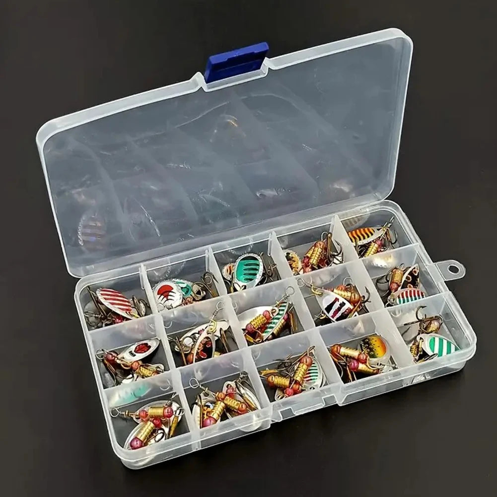 JOCESTYLE 30Pcs Metal Spoon Spinner Lures