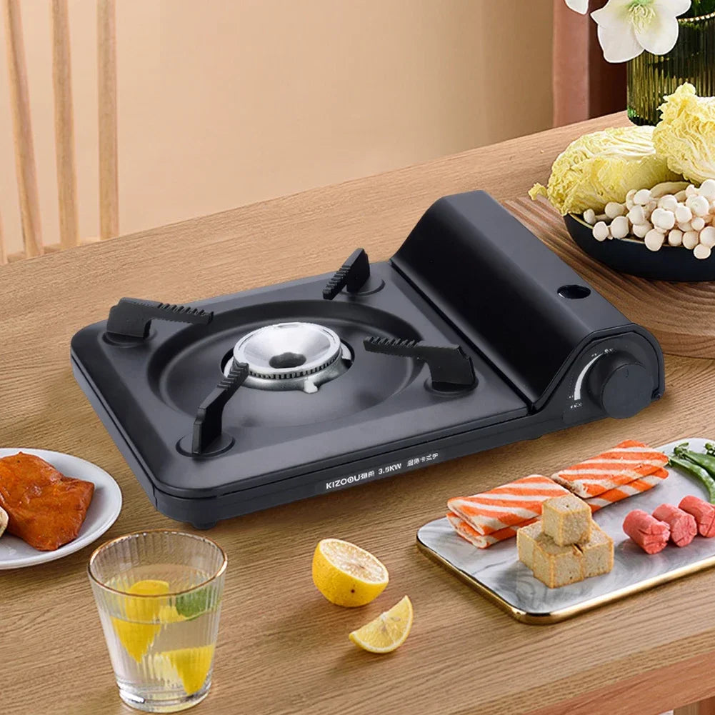 NONE Portable Single Burner Gas Stove With Automatic Ignition Camping